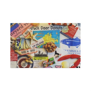 Iconic Martha's Vineyard Collage Soft Tea Towel