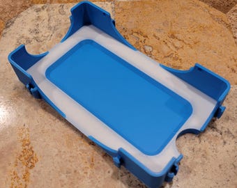 Tarot card tray for draw, discard or storage cases