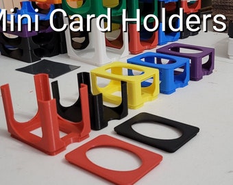 Mini Card holders for draw, discard, or storage case