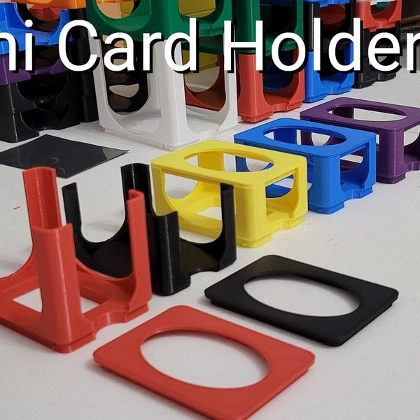 Mini Card holders for draw, discard, or storage case