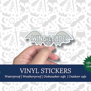 Wingleader - Officially Licensed SJM Throne of Glass Merch - Pilot Wings Sticker | Manon Blackbeak Sticker | Wingleader Decal