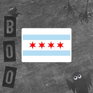 Adesivo bandiera di Chicago