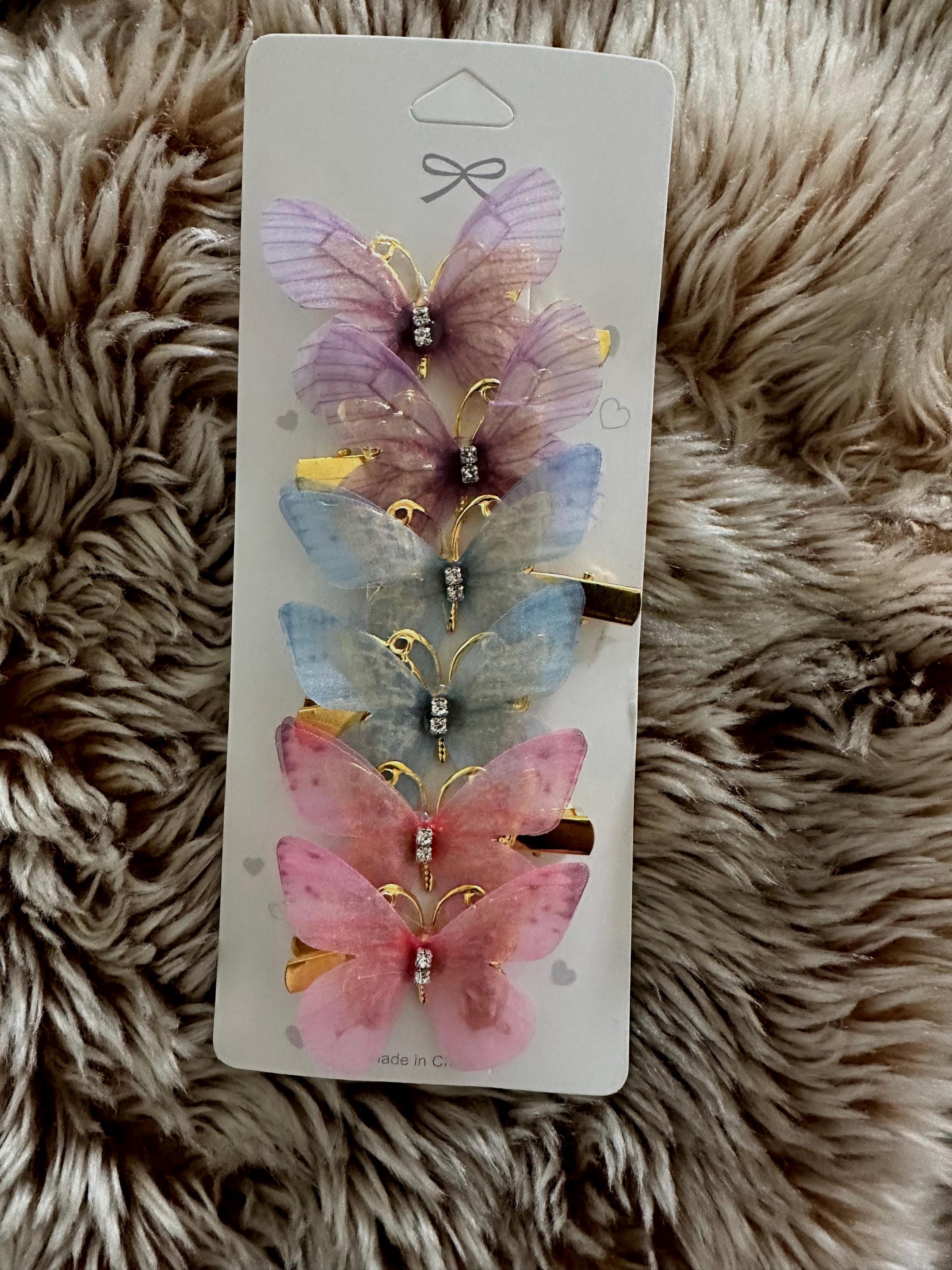 Exquisite Realistic Iridescent Butterfly Hair Clips  display picture 1