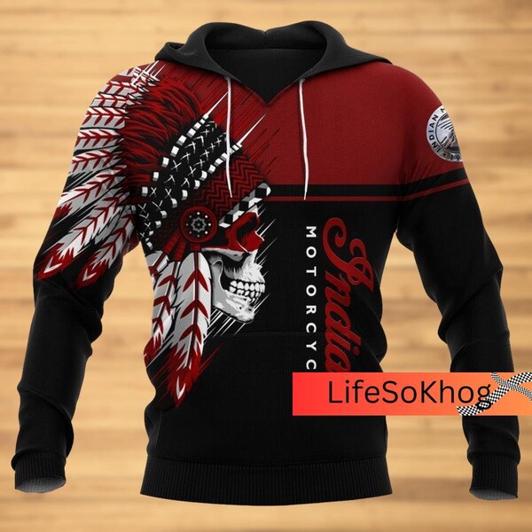 Indian Motorcycle Hoodie, Motorbike Shirt, Motorcycle 3D Hoodie, Indian Motorcycle Shirt, Indian Motorcycle Unisex Hoodie