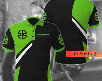 Kawasaki poloshirt, motorshirt, bikershirt, op maat gemaakt poloshirt, poloshirt voor mannen, cadeau voor hem, Kawasaki motorfietsshirt