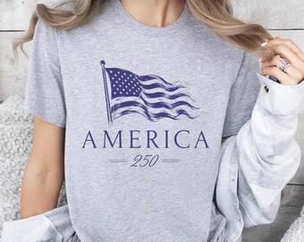 Retro USA Flag Shirt, America Celebration Tee, Patriotic Vintage Style Shirt, Freedom Graphic Unisex Tee