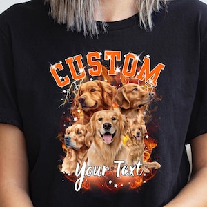 Personalized Pet Tee, Custom Photo Vintage 90s Graphic, Bootleg Rap Dog Shirt, Custom Bootleg Shirt, Custom Pet Shirt, Custom Dog Shirt