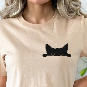 Black Cat T-Shirt, Cat Lover Shirt, Trendy Cat Tee, Cat Owner Gift,Gift For Cat Lover,Animal Lover Shirt,Gift For Cat Owner,Cute Kitty Shirt