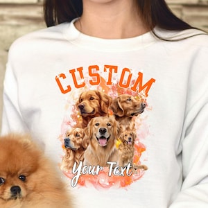 Custom Bootleg Rap Sweatshirt, Custom Dog Bootleg Sweater, Custom Dog Sweater, Personalized Dog Bootleg Sweat,Custom Dog&#39;s Version,Dog Sweat