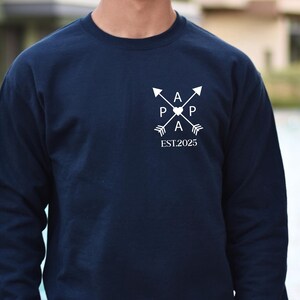 Dad's Edition Sweatshirt with the child's name and year of birth, Dad gift, Dad gift idea, Personalized father Sweatshirt, Father's Day gift