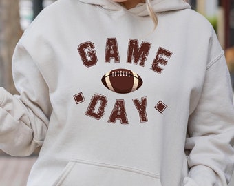 Game Day Football Hoodie, Football Hoodie, Football Season Hoodie,Football Team Hoodie,Best game Hoodie,Gift For Wife,Womans Football Hoodie