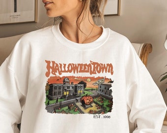 Halloweentown Est 1998 Sweatshirt, Halloweentown University Sweat, Retro Halloweentown Sweatshirt, Fall Sweatshirt, Halloween Sweatshirt