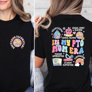Personalized In My PTO Mom Era Shirt, Custom Parent Teacher Organization Tees, Personalized PTO Mom Shirt, PTO Crew Shirt, Teacher Team Tee