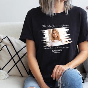 Personalized Memorial Photo Shirt, Custom Funeral Photo Shirt, Rest In Peace Memory Shirt, Remembrance Shirt, Christian Memorial Shirt