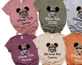 Custom Animal Kingdom Family Shirt, Disney Safari 2025 Shirt, Disney World Family Shirt, Disney Birthday, Matching Family Shirt, Disney Trip