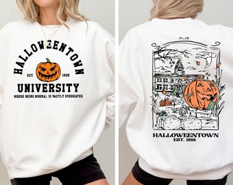 Halloweentown Est 1998 Sweatshirt, Halloweentown University Sweat, Retro Halloweentown Sweatshirt, Fall Sweatshirt, Vintage Halloween Sweat