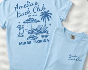 Beach Bachelorette Shirt, Bride Squad Tee, Coastal Bridal Party Shirt, Wedding Trip Gift, Bridesmaid Beach Comfort Color Shirt