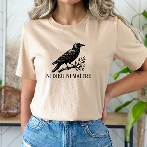 Anti-Authoritarian Shirt, Ni Dieu Ni Maître, No God No Master, Anti Trump Shirt, Leftist Protest Shirt, Anarchist T-shirt, Anti Trump Shirt