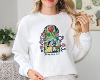 Disney Tale as Old as Time Sweatshirt, Disney Belle Sweatshirt, Beauty And The Beast Sweatshirt, Beauty Belle Sweat, Disney Princess Sweater