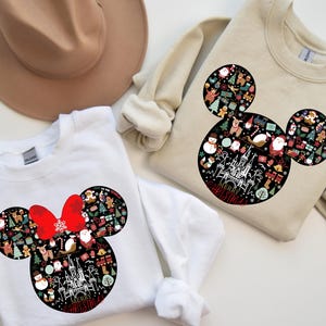 Christmas Couple Sweatshirt, Disney Christmas Sweatshirt, Minnie Christmas Sweatshirt, Mickey Xmas Sweat,Disney Christmas Couple,Xmas Disney