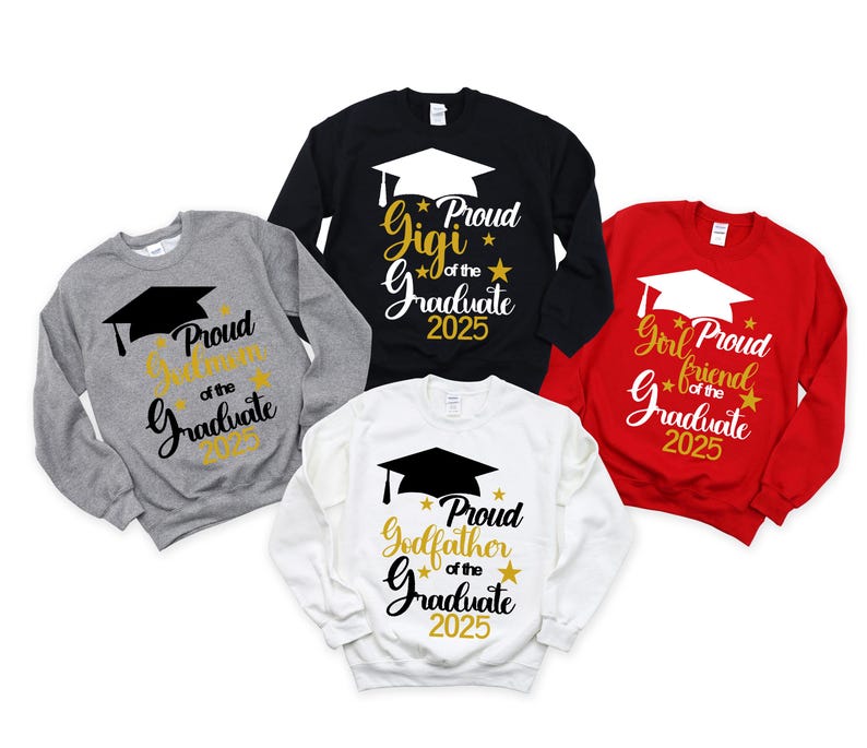 Personalized Family Graduation Sweatshirt, Custom Senior 2025 Family