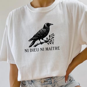Comfort Colors, Anti-Authoritarian Shirt, Ni Dieu Ni Maître, No God No Master, Anti Trump Shirt, Leftist Protest Shirt, Anarchist T-shirt