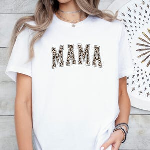 Leopard Mama Shirt, Mothers Day Gift, Mom Shirt, Retro Mama Shirt, Gift For Mom, Mama Shirt, Leopard Mama T-Shirt