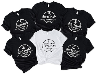 It's My Birthday Cruise T-Shirt, Custom Birthday Cruise Party Shirt, Birthday Cruise Crew Matching Tee, Personalized Birthday Cruise Shirt