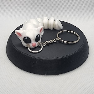 3D Printed Sugar Glider Keychain: Exotic Pet Lover Gift