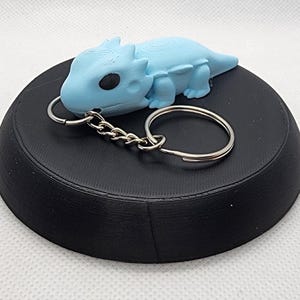 3D Printed Bearded Dragon Keychain – Reptile Lover Gift | Custom Beardie Key Ring | Exotic Pet Charm for Backpack, Keys, or Lanyard