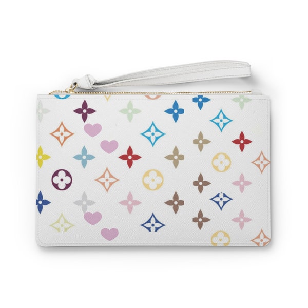 Geheel witte designer clutch