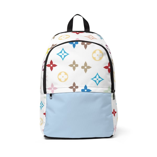 Light Blue designer Backpack designer book sack school back pack for school moms travel bag