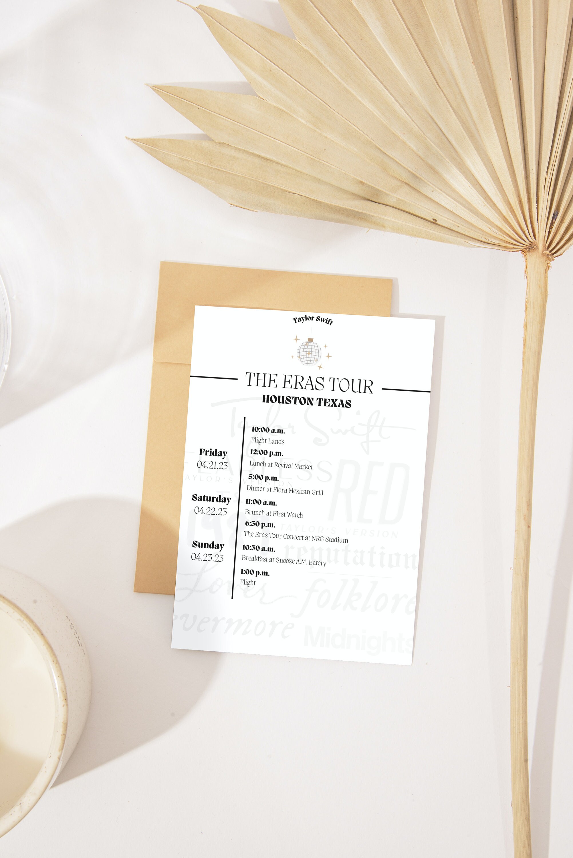CUSTOMIZABLE Taylor Swift the Eras Tour Weekend Event Bundle - Etsy