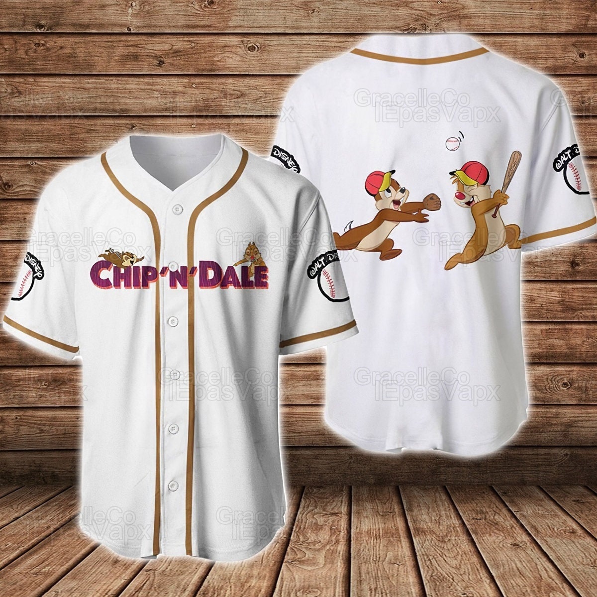 Discover Chip And Dale Happy Halloween Personnalisé Baseball Jersey
