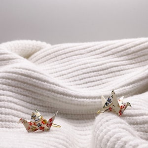 Origami Earrings Paper Crane Earrings