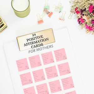 Moederschap bevestigingskaarten, motiverende citaten, vertrouwen, mindfulness, yoga, zelfzorg, therapie, liefde, geestelijke gezondheid, positief, moeder
