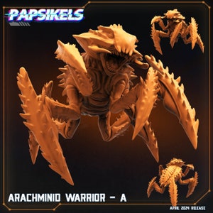 Arachminid Warriors Set of 5 | Democracy Troopers | Bug Miniature | Diorama | Papsikels Miniatures | Wargaming | Table Top | 28mm