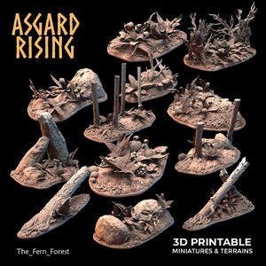 The Fern Forest (Terrain) Part 1 | Asgard Rising | Miniature | Large