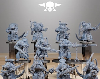 Grunts Raticus - Set de 10 / STATIONFORGE / Miniatura / Juegos de guerra / Ciencia ficción