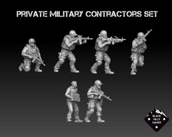 Private Military Contractors (Pmc) Set | Black Hills Games | Miniature | Wargaming