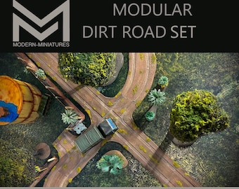 Modular Dirt Roads | Bridge | Modern Miniatures.eu | Miniature | Wargaming | 28mm | Modern Military