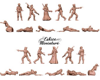 French Resistance Set of 10 | Eskice Miniature | Miniature | Wargaming | 28mm | World War 2