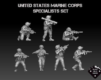 Us Marine Corps Specialists | Black Hills Games | Miniature | Wargaming | 28Mm