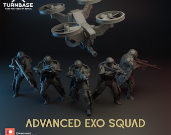 Vintage 1995 EXO Squad Space Series - Thrax With Neofighter Space