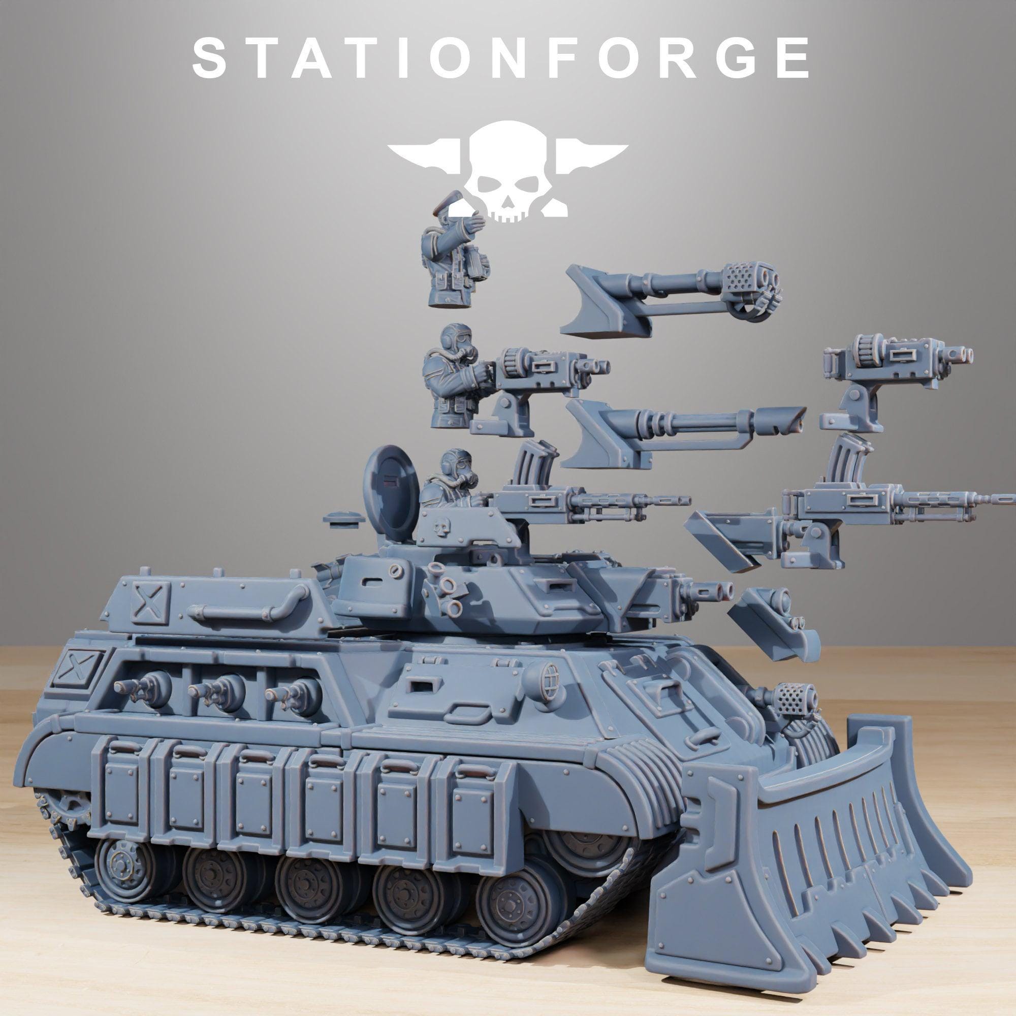 Grimguard Support Tank | Stationforge | Miniature | Wargaming | Sci-fi ...