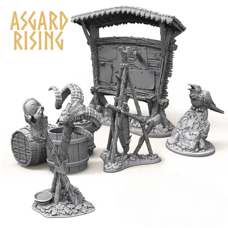 Fantasy Prop Set | Asgard Rising | Miniature - Etsy