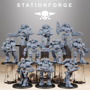 Opruimmechanismen: set van 10 | Stationssmederij | Miniatuur | Wargamen | Sciencefiction