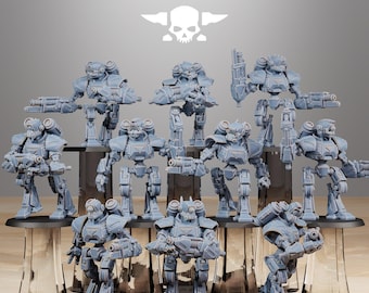 Mecanodes carroñeros - Set de 10 / Stationforge / Miniatura / Juegos de guerra / Ciencia ficción