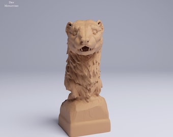 Busto de turón europeo / Escala 1/2 / Animal Den Miniatures