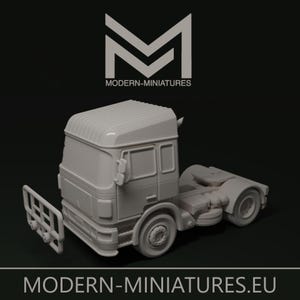 EU Semi-Truck | Modern Cars | Modern Vehicles | Modern Miniatures.eu | Miniature | Wargaming | 28mm | Modern